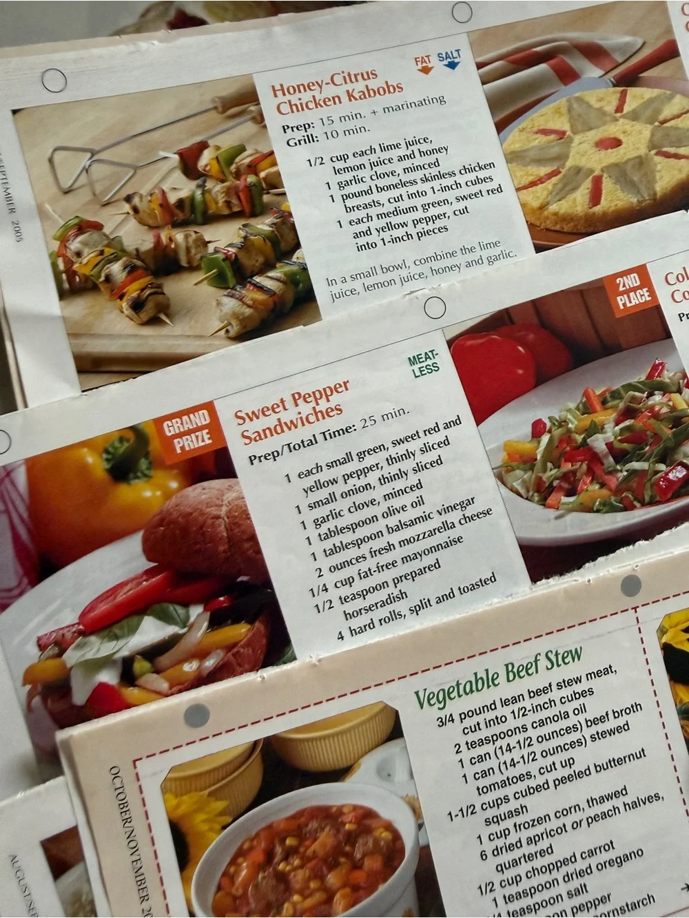 Unbranded vintage Kitchen Recipe Clipping Bundle - White/Cream Pages